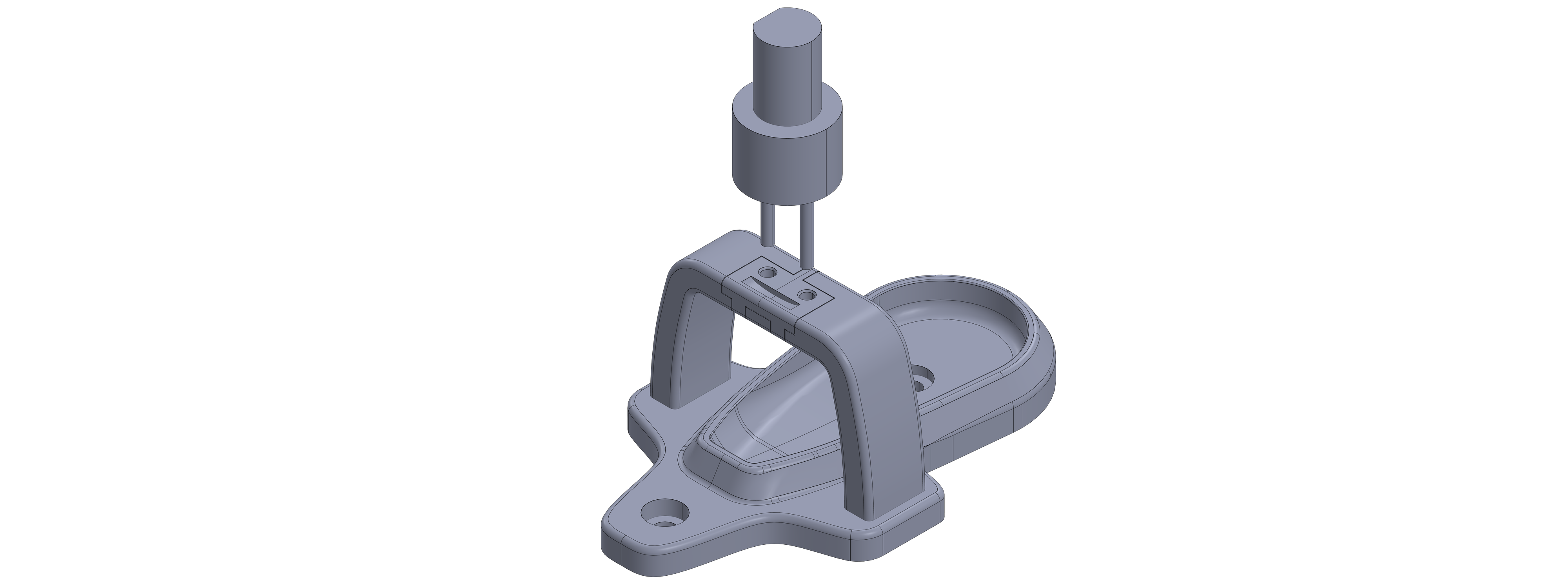 CAD model of the roll-pin insertion fixture