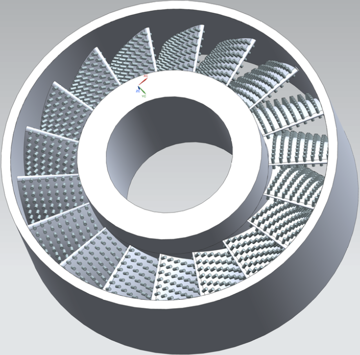 Porous OGV construction geometry